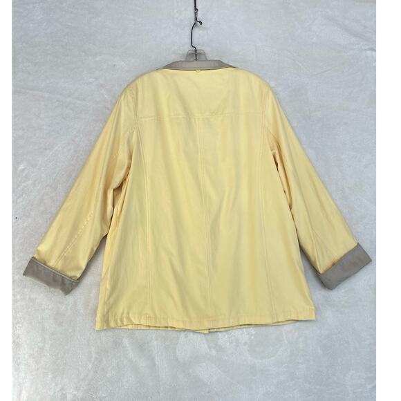 Yellow Womens XL Jacket Spring Parka Buttery Soft Microfiber by FS Limited - Picture 7 of 16